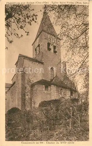 AK / Ansichtskarte Chatillon sur Seine Eglise Saint Vorles Monument historique Chatillon sur Seine