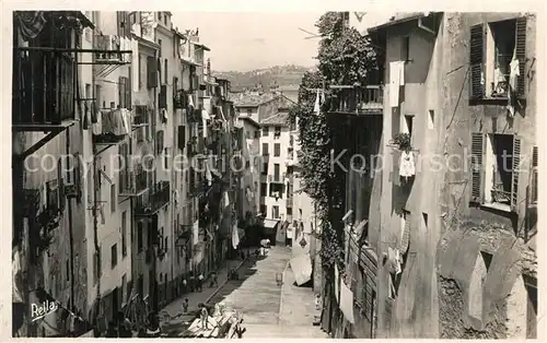 AK / Ansichtskarte Nice_Alpes_Maritimes Une rue de la vieille ville Nice_Alpes_Maritimes