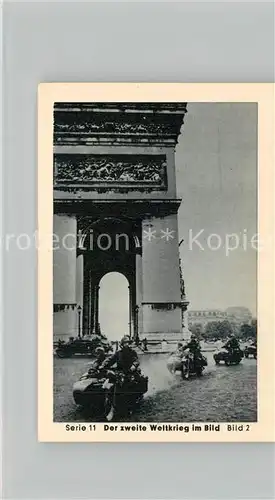 AK / Ansichtskarte Militaria_Deutschland_WK2 Von N?rnberg bis Stalingrad Waffenstillstand Arc de Triomphe Eilebrecht Zigaretten 