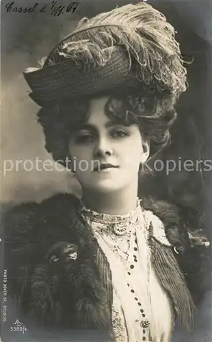 AK / Ansichtskarte Foto_AL_Nr. 3389 4 Frau Hutmode  Foto_AL_Nr.