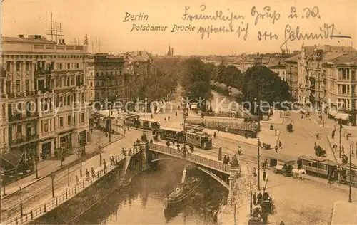 AK / Ansichtskarte Strassenbahn Berlin Potsdamer Br?cke  