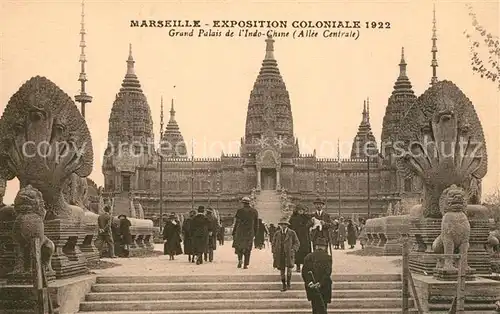 AK / Ansichtskarte Exposition_Coloniale_Marseille_1922  Grand Palais de l Indo Chine Exposition_Coloniale