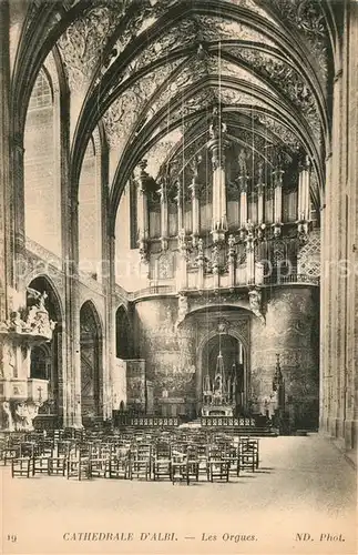 AK / Ansichtskarte Kirchenorgel Cathedrale d Albi 