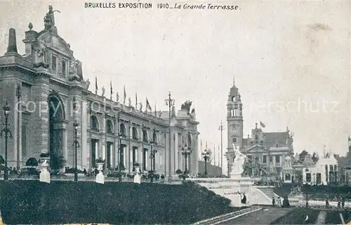 AK / Ansichtskarte Exposition_Bruxelles_1910 Grande Terrasse  Exposition_Bruxelles_1910