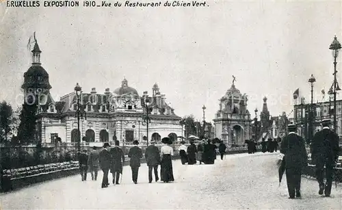 AK / Ansichtskarte Exposition_Bruxelles_1910 Restaurant du Chien Vert  Exposition_Bruxelles_1910