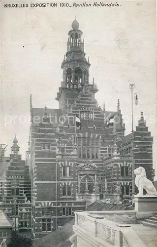 AK / Ansichtskarte Exposition_Bruxelles_1910 Pavillon Hollandais  Exposition_Bruxelles_1910