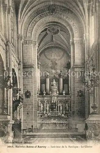 AK / Ansichtskarte Kirchenorgel Sainte Anne d  Auray Basilique  