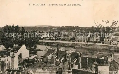 AK / Ansichtskarte Pontoise_Val d_Oise Panorama vers St Quen l Aumone 