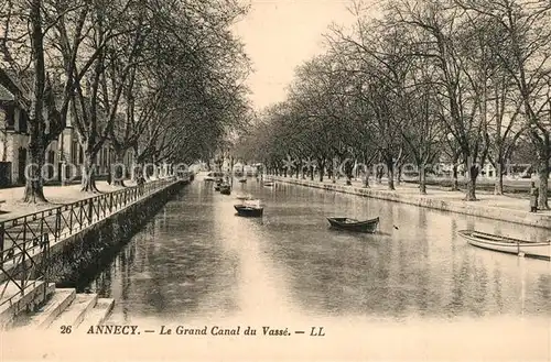 AK / Ansichtskarte Annecy_Haute Savoie Le Grand Canal du Vasse Annecy Haute Savoie