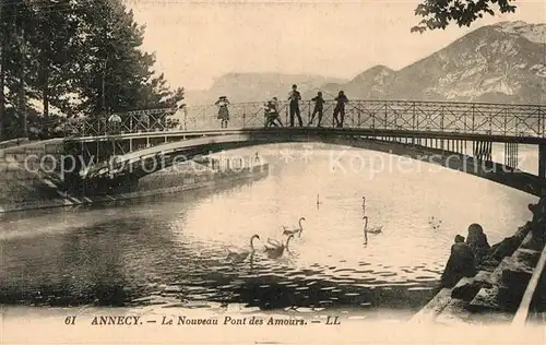 AK / Ansichtskarte Annecy_Haute Savoie Le Nouveau Pont des Amours Annecy Haute Savoie