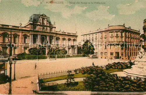 AK / Ansichtskarte Montpellier_Herault Hotel des Postes et la prefecture Montpellier Herault