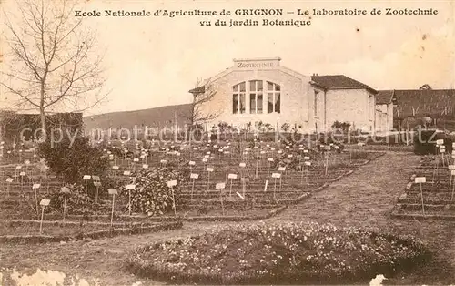 AK / Ansichtskarte Grignon_Cote d_Or Ecole Nationale dAgriculture de Grignon Le Laboratoire de Zootechnie vu du jardin Botanique Grignon_Cote d_Or