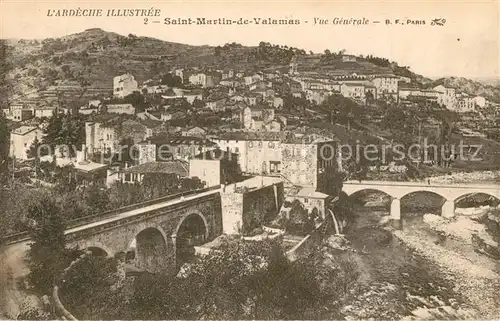 AK / Ansichtskarte Saint Martin de Valamas Vue generale Saint Martin de Valamas