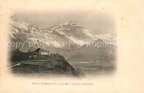 AK / Ansichtskarte Mens Chateau de Montmeilleur Au loin le Ferrand Mens