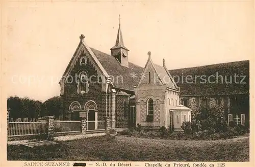 AK / Ansichtskarte Sainte Suzanne_Ariege ND du Desert Chapelle du Prieure fondee en 1125 Sainte Suzanne Ariege
