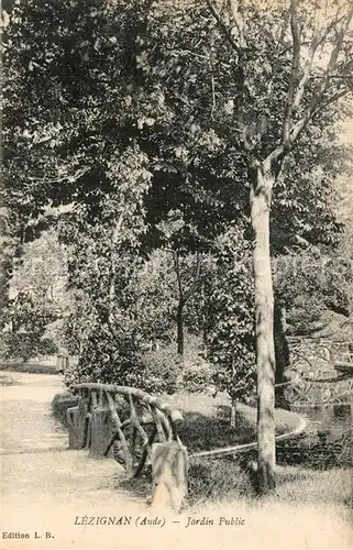 AK / Ansichtskarte Lezignan Corbieres Jardin Public Lezignan Corbieres