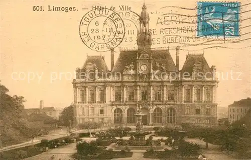 AK / Ansichtskarte Limoges_Haute_Vienne Hotel de Ville Limoges_Haute_Vienne