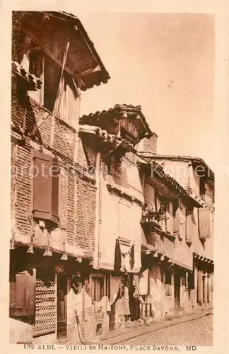 AK / Ansichtskarte Albi_Tarn Vieilles Maisons Place Savene ND Albi_Tarn