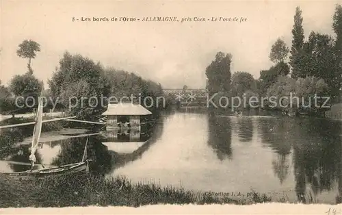 AK / Ansichtskarte Allemagne en Provence Les bords de lOrne Le Pont de fer Allemagne en Provence