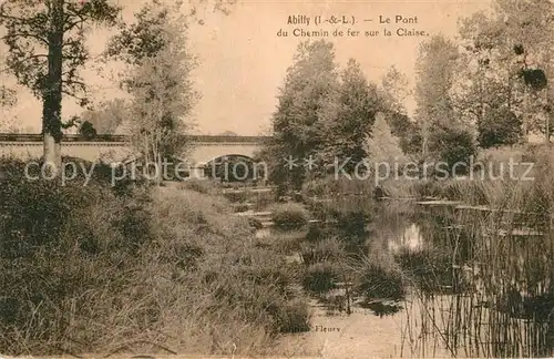 AK / Ansichtskarte Abilly Le Pont du Chemin de fer sur la Claise Abilly