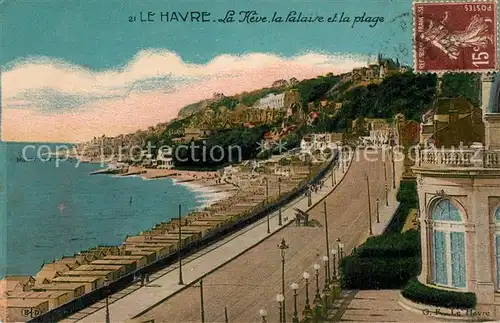 AK / Ansichtskarte Le_Havre La Heve la falaise et la plage Le_Havre
