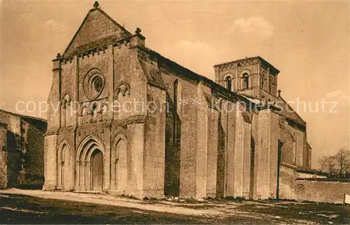 AK / Ansichtskarte Lignieres Sonneville Eglise Facade reconstruite en style gothique Lignieres Sonneville