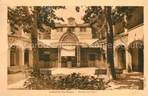 AK / Ansichtskarte Lamalou les Bains Entree des Bains Lamalou les Bains