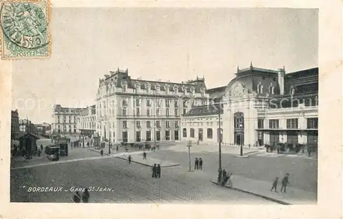 AK / Ansichtskarte Bordeaux Gare St Jean Bordeaux