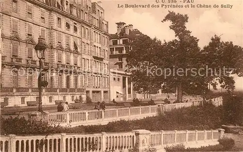 AK / Ansichtskarte Pau Le Boulevard des Pyrenees et le Chene de Sully Pau