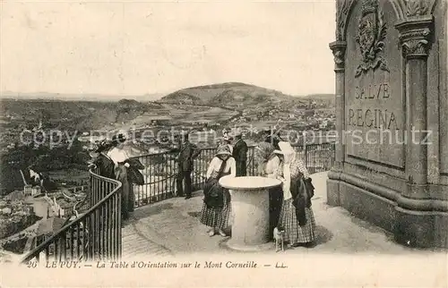 AK / Ansichtskarte Le_Puy_de_Dome La Table dOrientation sur le Mont Corneille Le_Puy_de_Dome