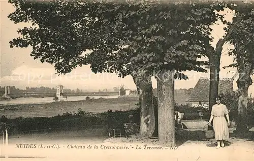 AK / Ansichtskarte Muides sur Loire Chateau de la Cressonniere la Terrasse Muides sur Loire