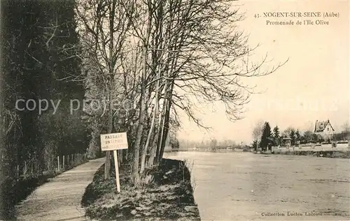 AK / Ansichtskarte Nogent sur Seine Promenade de lIle Olive Nogent sur Seine