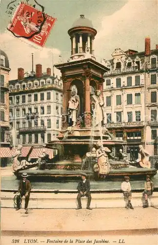 AK / Ansichtskarte Lyon_France Fontaine de la Place des Jacobins Lyon France