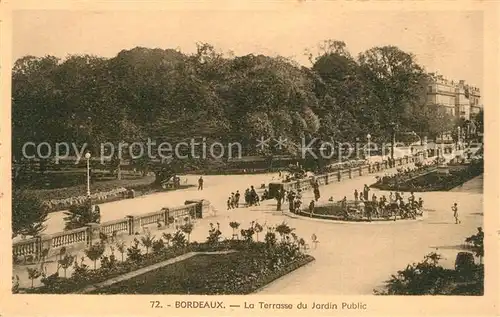 AK / Ansichtskarte Bordeaux La Terrasse du Jardin Public Bordeaux