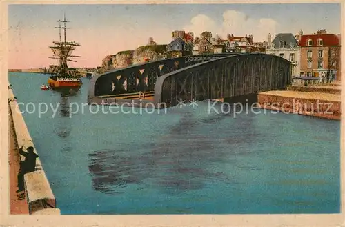 AK / Ansichtskarte Dieppe_Seine Maritime Le Pont tournant du Pollet Dieppe Seine Maritime