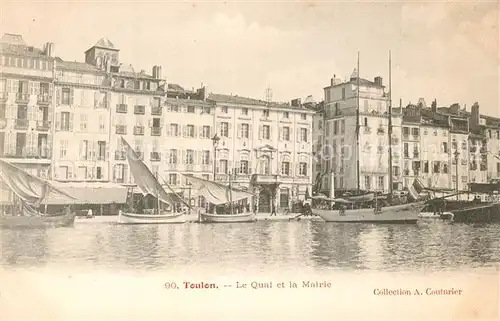 AK / Ansichtskarte Toulon_Var Le Quai et la Mairie Toulon_Var