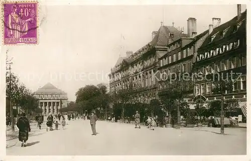 AK / Ansichtskarte Strasbourg_Alsace Place Broglie le Theatre et lHotel de Ville Strasbourg Alsace