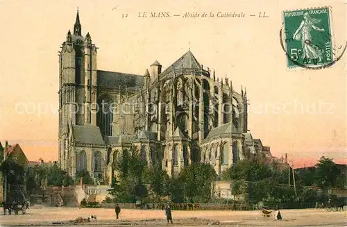 AK / Ansichtskarte Le_Mans_Sarthe Abside de la Cathedrale Le_Mans_Sarthe