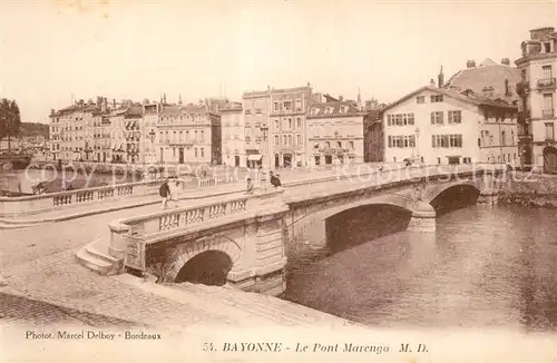 AK / Ansichtskarte Bayonne_Pyrenees_Atlantiques Le Pont Marengo Bayonne_Pyrenees