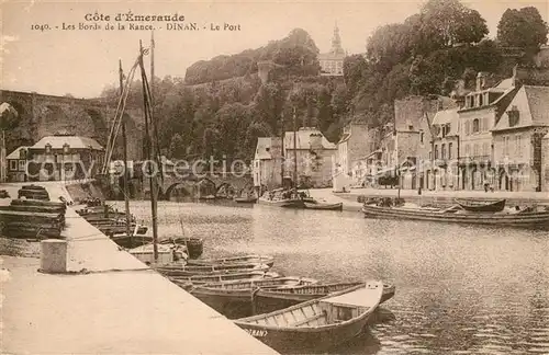 AK / Ansichtskarte Dinan Les Bords de la Rance Le Port Dinan