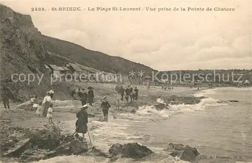 AK / Ansichtskarte Saint Brieuc_Cotes d_Armor La Plage St Laurent Vue prise de la Pointe de Chatern Saint Brieuc_Cotes d