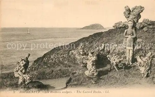 AK / Ansichtskarte Rotheneuf Les Roches sculptes  Rotheneuf