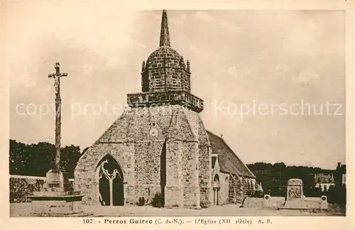 AK / Ansichtskarte Perros Guirec Eglise Perros Guirec