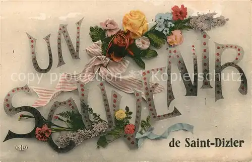 AK / Ansichtskarte Saint Dizier_Haute Marne Un Souvenir Saint Dizier Haute Marne