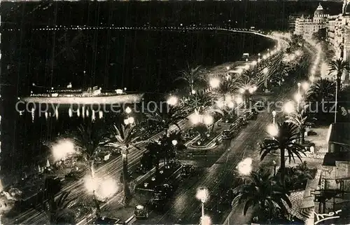 AK / Ansichtskarte Nice_Alpes_Maritimes Promenade des Anglais la nuite Cote d Azur Nice_Alpes_Maritimes