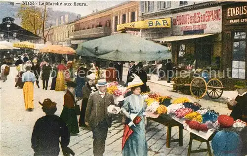 AK / Ansichtskarte Nice_Alpes_Maritimes Marche aux fleurs Nice_Alpes_Maritimes