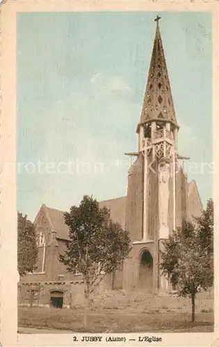 AK / Ansichtskarte Jussy_Aisne Eglise Kirche Jussy Aisne