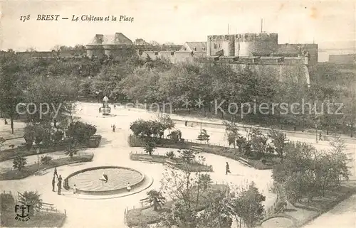 AK / Ansichtskarte Brest_Finistere Place Chateau Brest_Finistere