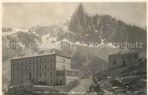 AK / Ansichtskarte Chamonix Hotel du Montenvers Aiguille de Dru Alpes Chamonix