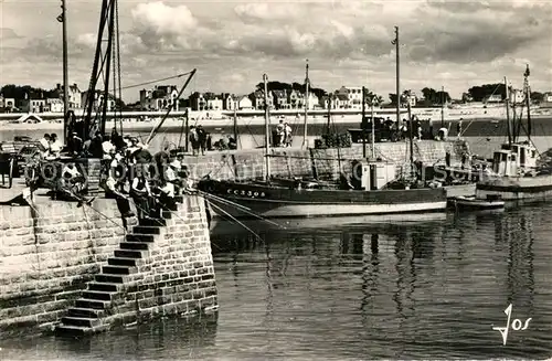 AK / Ansichtskarte Presqu_Ile_de_Quiberon Bateaux de peche Jetee de Port Maria Presqu_Ile_de_Quiberon